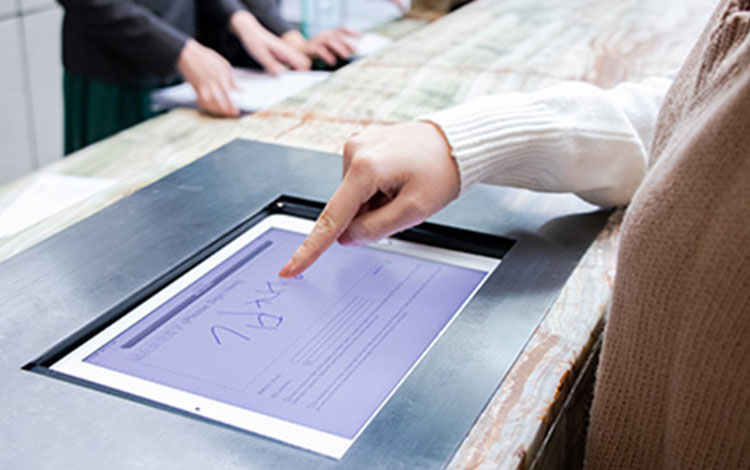 Paperless Check-in and Recycling