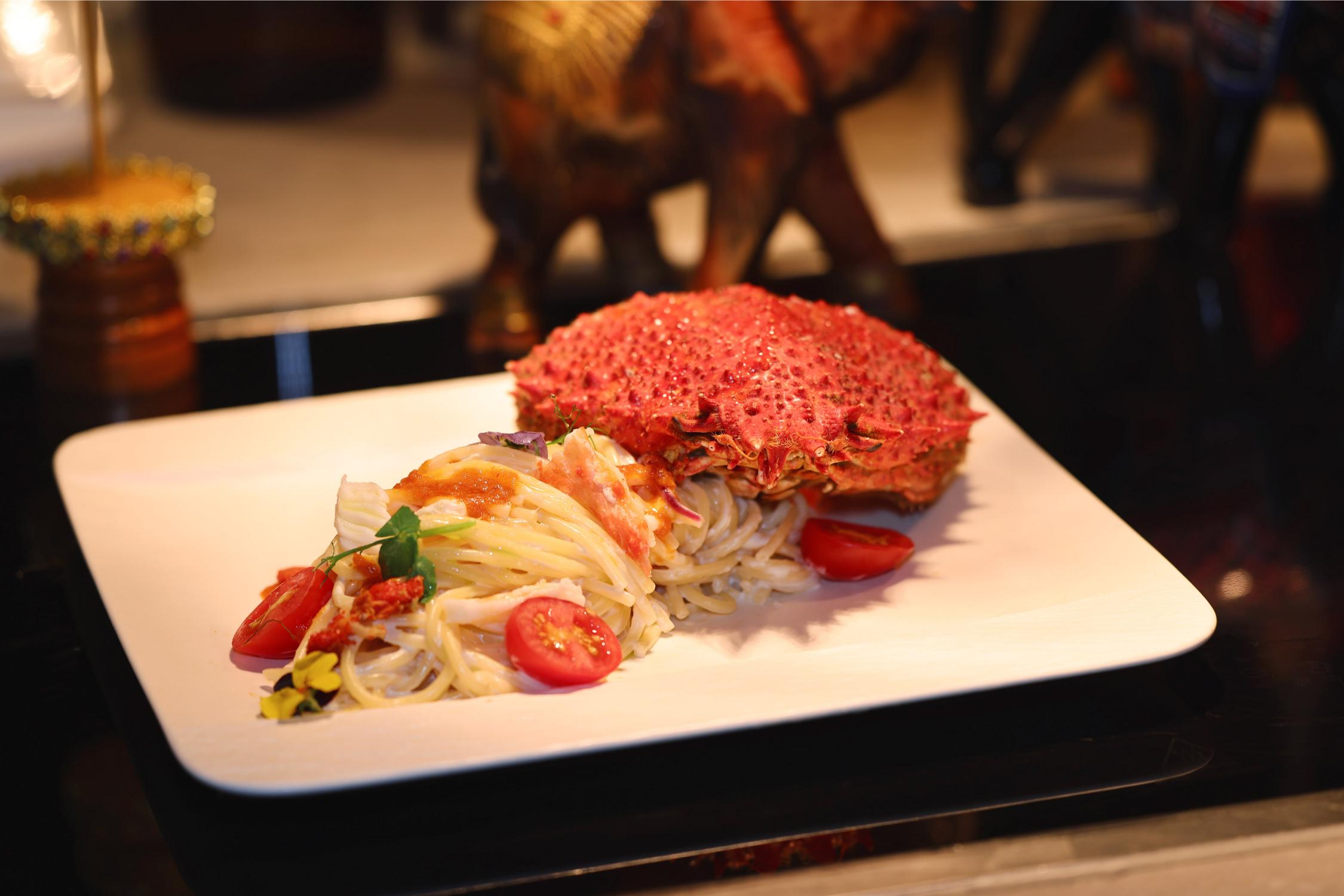 Spaghetti with French Spider Crab